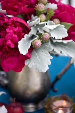 Peony-and-Dusty-Miller-Centerpiece