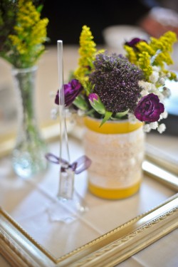 Purple-and-Yellow-Centerpiece