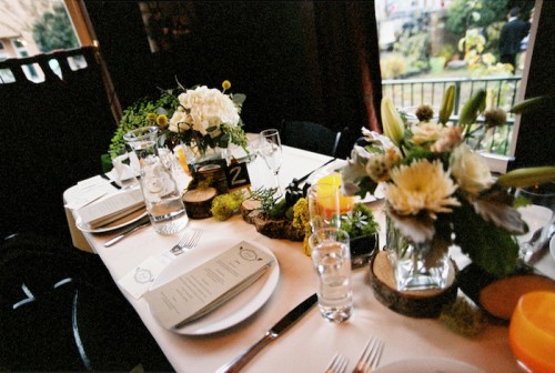 Yellow-and-Green-Rustic-Centerpiece