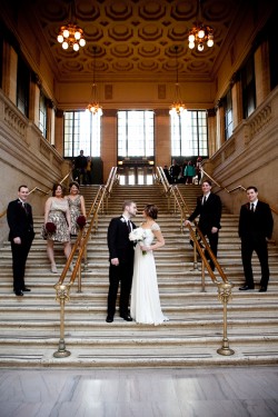wedding-party-group-shot-on-stairs