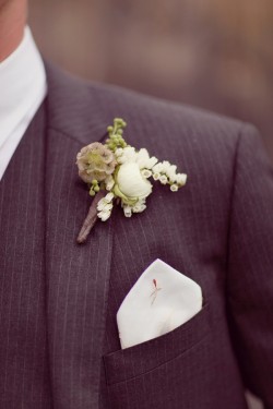 white-and-taupe-boutonnierre