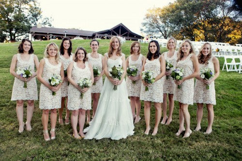 Cream-Lace-Bridesmaids-Dresses