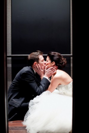 Bride-and-Groom-in-Elevator