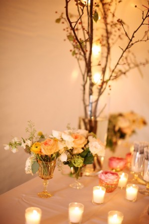 Peach-and-Yellow-Centerpiece