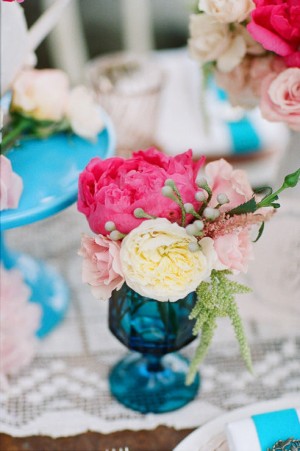 Pink-Peonies-in-Blue-Glass-Vase