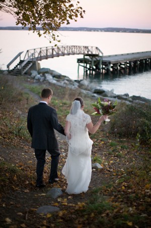 Bride-and-Groom-on-Dock