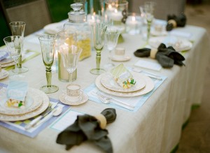 Green-Peach-Wedding-Table
