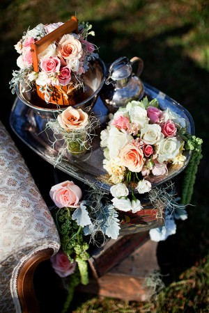 Pink-and-Silver-Vintage-Centerpiece