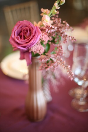 Purple-Rose-Rice-Flower-Centerpiece