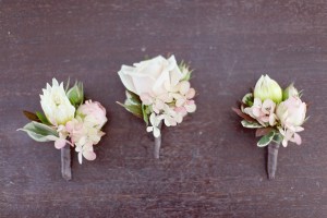 White-and-Silver-Corsages