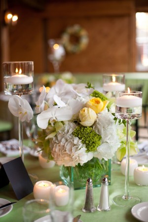 Hydrangea-and-Orchid-Centerpiece