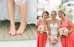 Peach-Pink-Wedding-Shoes-Bridesmaids