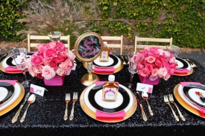 Pink-Black-Glitter-Punk-Wedding-Ideas
