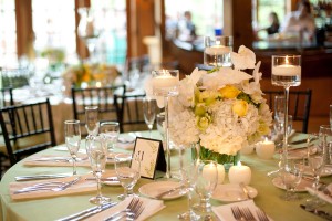 Yellow-and-Spring-Green-Wedding-Table