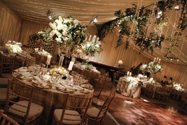 Elegant-Gold-Green-Tent-Wedding-Reception