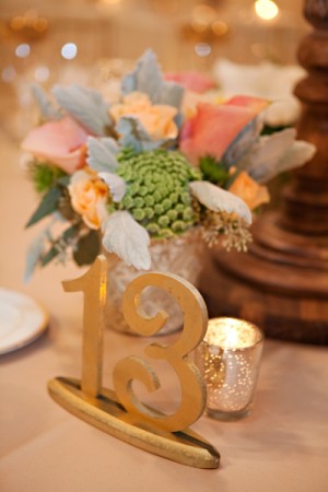 Gold-Table-Number