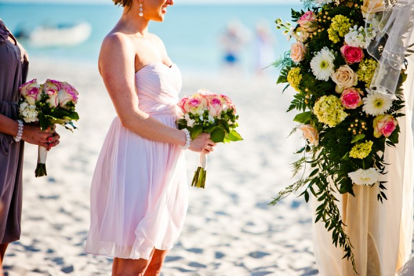Pretty-Pink-Beach-Wedding-Bridesmaid-Flowers