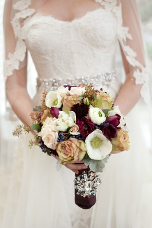 Burgundy-and-Ivory-Bouquet