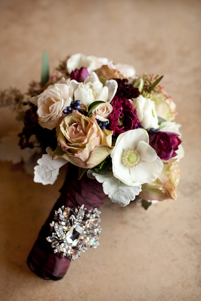 Burgundy-and-White-Bouquet