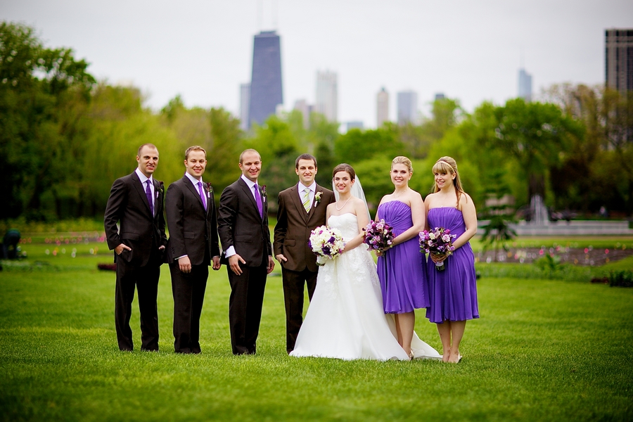 Purple-Hued Timeless Wedding in Chicago, Illinois  Timeless wedding,  Wedding inside, Wedding dresses