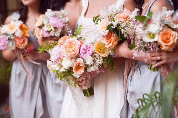 Peach-and-Purple-Bouquets