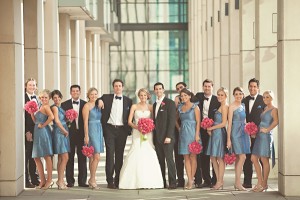 Blue-Pink-Bridal-Party