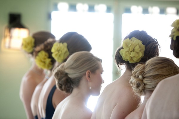 Yellow-Bridesmaids-Hair-Flowers