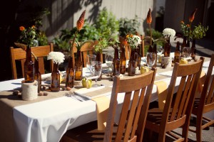 Brown-and-Yellow-Wedding-Centerpiece