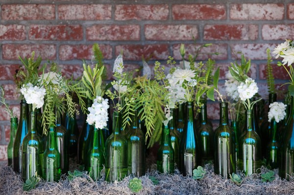 Mixed-Green-Bottle-Display