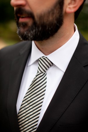 Black-and-White-Striped-Tie