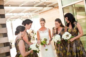Chartreuse-Gray-Bridesmaids-Dresses