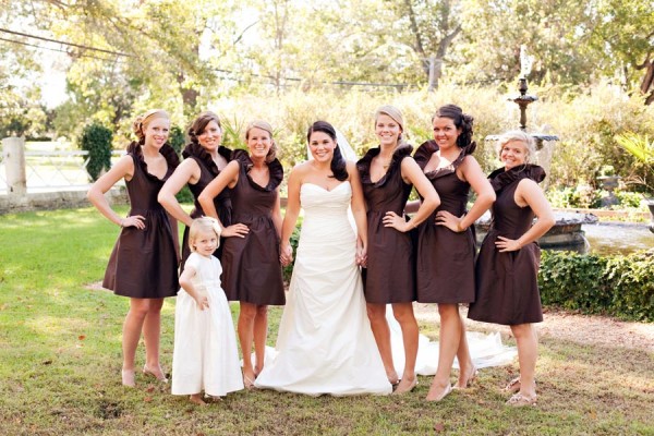 Brown-Bridesmaids-Dresses