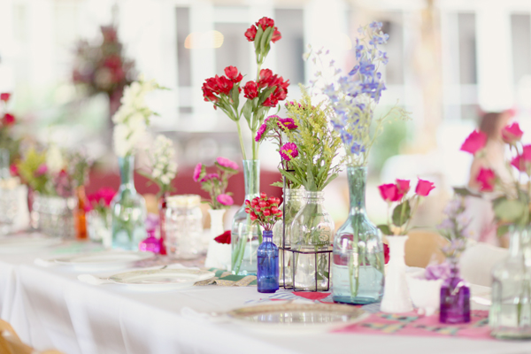 Colorful-Wildflower-Wedding-Reception-Centerpiece