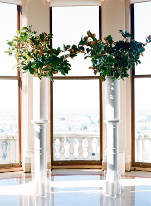 Magnolia-Branch-Wedding-Ceremony-Florals