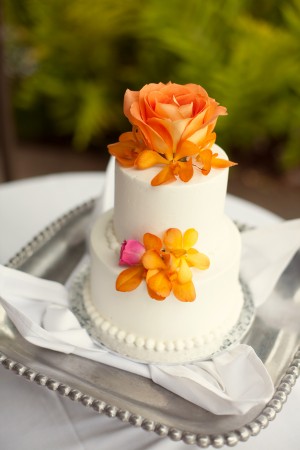 Orchid-Rose-Wedding-Cake