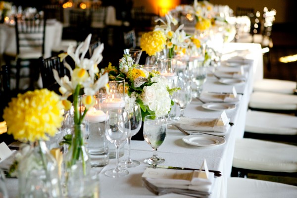 Yellow-and-White-Wedding-Reception-Table