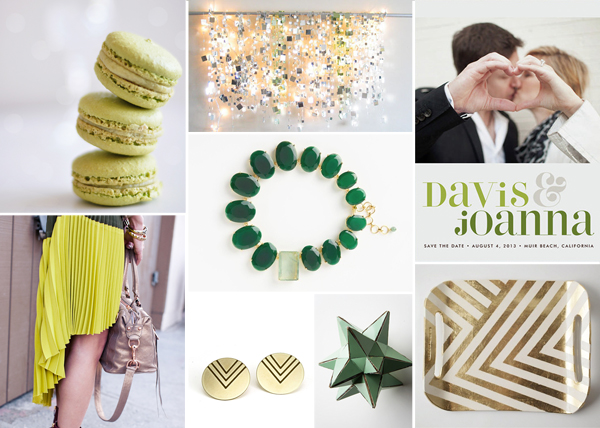 Chartreuse-and-Emerald-Wedding-Inspiration-Board