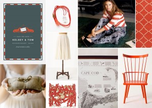 Maine-Orange-and-Gray-Wedding-Inspiration-Board