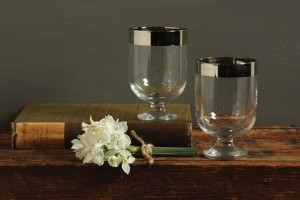 Silver-Rimmed-Glasses-Goblets