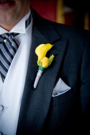 Yellow-Grey-Wedding-Boutonniere