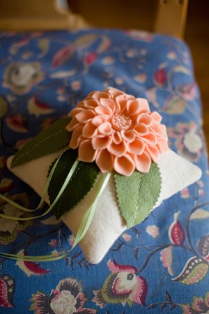 Fabric-Flower-Ring-Pillow