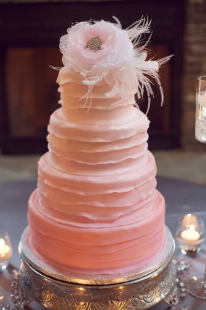 Gorgeous-Pink-Ombre-Wedding-Cake
