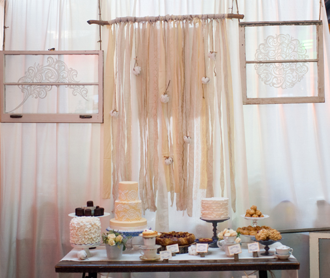 Natural-Gauzey-Cotton-Ribbon-Wedding-Dessert-Table-Backdrop