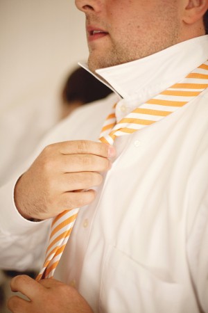 Orange-and-White-Striped-Tie