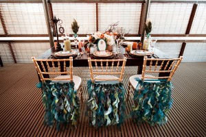 Peacock-Inspired-Ruffled-Chair-Covers