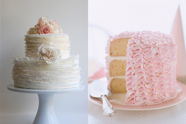 Pretty-Ruffled-Wedding-Cakes