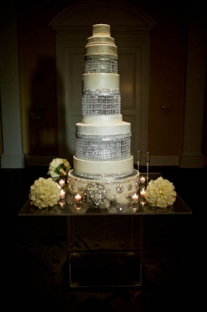 Blinged-Out-Wedding-Cake