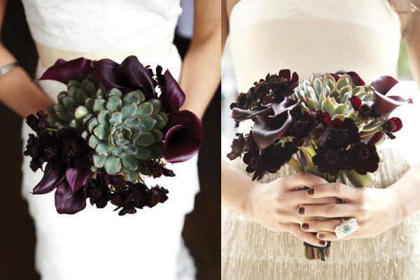 Calla-Lily-and-Succulent-Bouquets