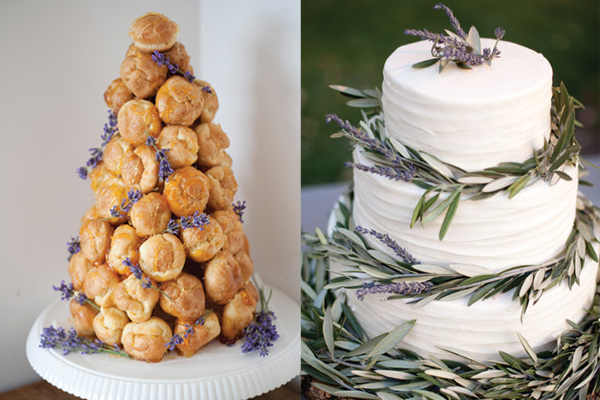 Lavender-Accented-Wedding-Cake-Dessert