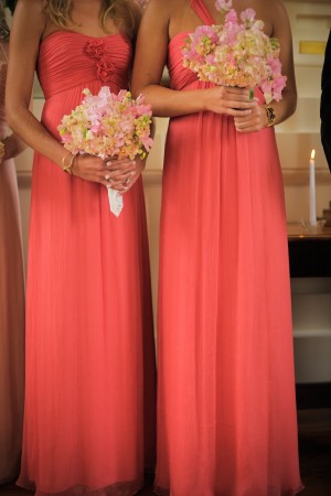 Watermelon-Pink-Bridesmaids-Dresses